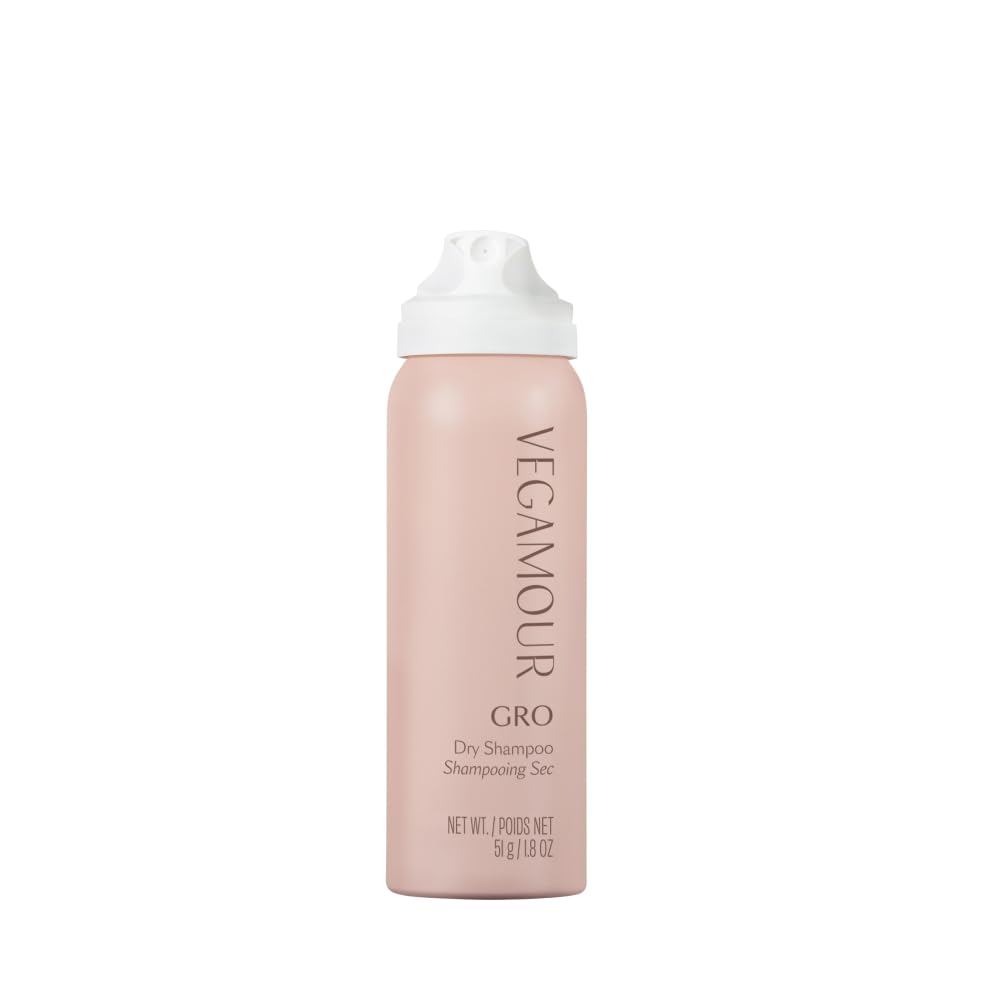 VEGAMOUR GRO Dry Shampoo, Volumizing Dry Shampoo Spray Formulated Without Benzene, Supports Thicker Fuller Looking Hair, Natural Citrus Scent