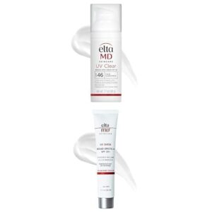 EltaMD UV Sheer Face and Body Sunscreen SPF 50+, No White Cast Sunscreen with Transparent Zinc Oxide and Hyaluronic Acid, Moisturizes and Protects