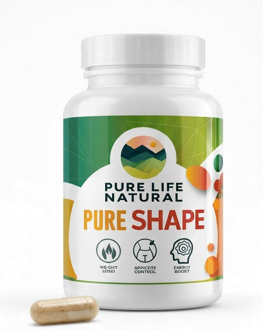 Pure Shape – Energy & Metabolism Support Supplement with Caffeine, L-Theanine & Green Tea Extract – Appetite Support Formula for Men & Women – 120 Capsules - By Haidy Cruz