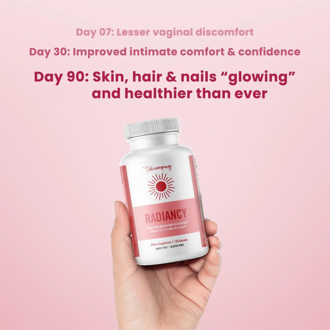 BB Company Radiancy | Vaginal Probiotics for Vaginal Dryness, pH Balance | Fights Itch, Odor | Anti-Aging | Hyaluronic Acid, Probiotics, Vitamin C, Multi Collagen | 120 Ct - Image 7