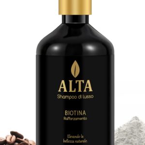 All Goods Alta Strengthening Biotin + Caffeine Shampoo 10oz – DHT Blocker Formula for Hair Loss & Thinning – Thickening, Volumizing & Strengthening Shampoo for Women & Men.