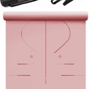 YOTTOY Yoga Mat, 72"x 32"x1/3" Extra Wide Non-Slip Exercise Fitness Yoga Mats,Eco-Friendly TPE Exercise Mats for Women Men Home Workout with Strap Bag