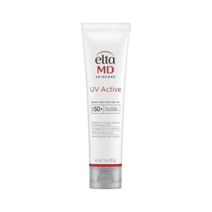 EltaMD UV Active 100% Mineral Sunscreen, SPF 50+ Full Body Sunscreen for Active Lifestyles, Water Resistant Up to 80 Minutes, 3.0 oz Tube