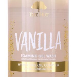 Tree Hut Vanilla Body Wash, Hydrating & Moisturizing Shower Gel with Shea Butter & Essential Oils, Soft Smooth Glowing Skin, Gentle Cleanser For All Skin Types, Self Care Gifts for Women, 18 Fl Oz
