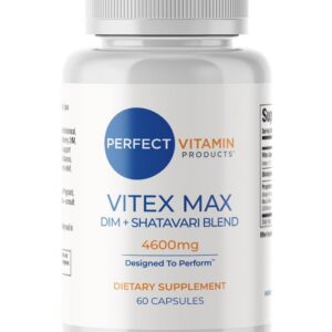 Vitex Max DIM + Shatavari – Hormone Balance & Menopause Support for Women – Vegan Blend with Adaptogens for Mood, Cycle & Stress Relief – 4600mg - 60 Capsules
