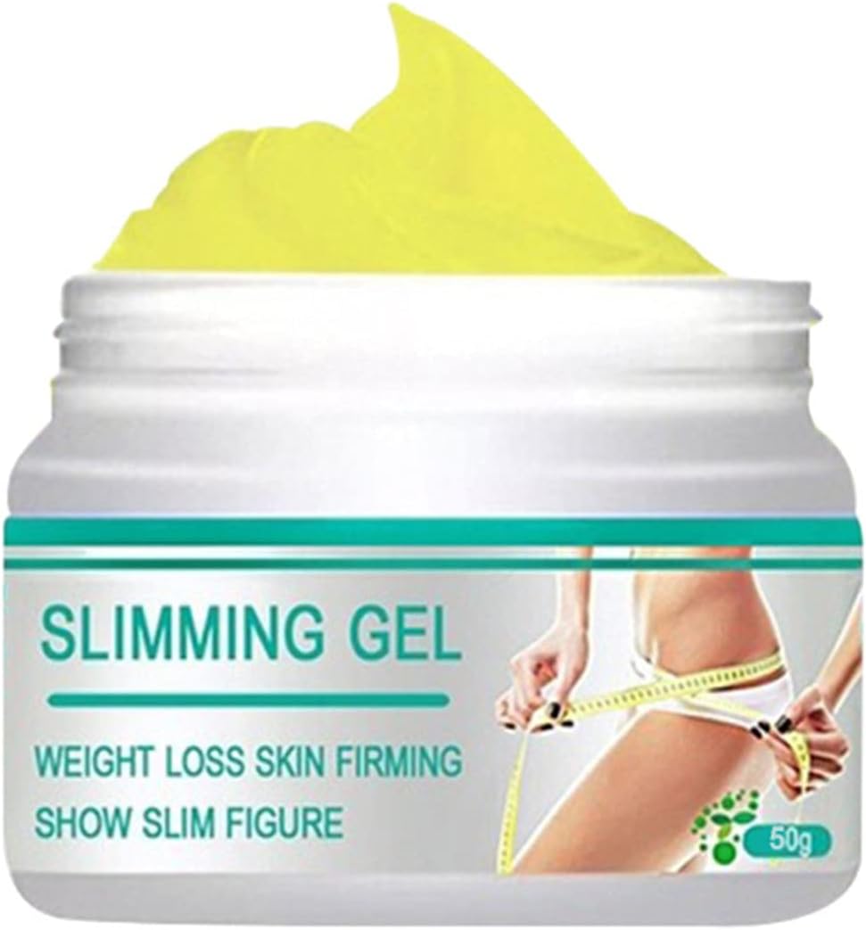 Slimming Cream, Navel Arm Leg Belly Ginger Fat Burning Cream, Weight Loss Skin Firming Moisturizing Massage Gel for Cellulite, Soothing, Relaxing, Tightening & Slimming (50g)