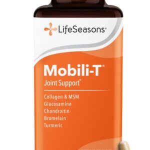 LifeSeasons Mobili-T - Joint Support Supplement - Reduces Aches & Discomforts - Increase Range of Motion - Rebuild Tissue & Cartilage - MSM Chondroitin Collagen Glucosamine & Turmeric - 120 Capsules
