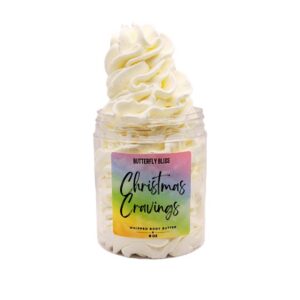 Christmas Cravings Whipped Body Butter – Holiday Dessert Scented Moisturizer – Orange, Cinnamon, Buttercream & Vanilla – Vegan, Paraben-Free Winter Skincare – 8 oz Jar