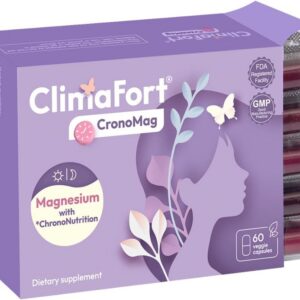 ClimaFort CronoMag | Magnesium for Women in Menopause | 5 Salts Bisglycinate + Glycerophosphate | B12 | Energy Supplement | 1 Month Supply