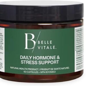 BODi Belle Vitale Daily Hormone & Stress Support - Ashwagandha & Rhodiola - Helps Combat Stress & Supports Healthy Cortisol Levels - Vitamin B12 Help Energy Metabolism & Immune Health - 60 Capsules