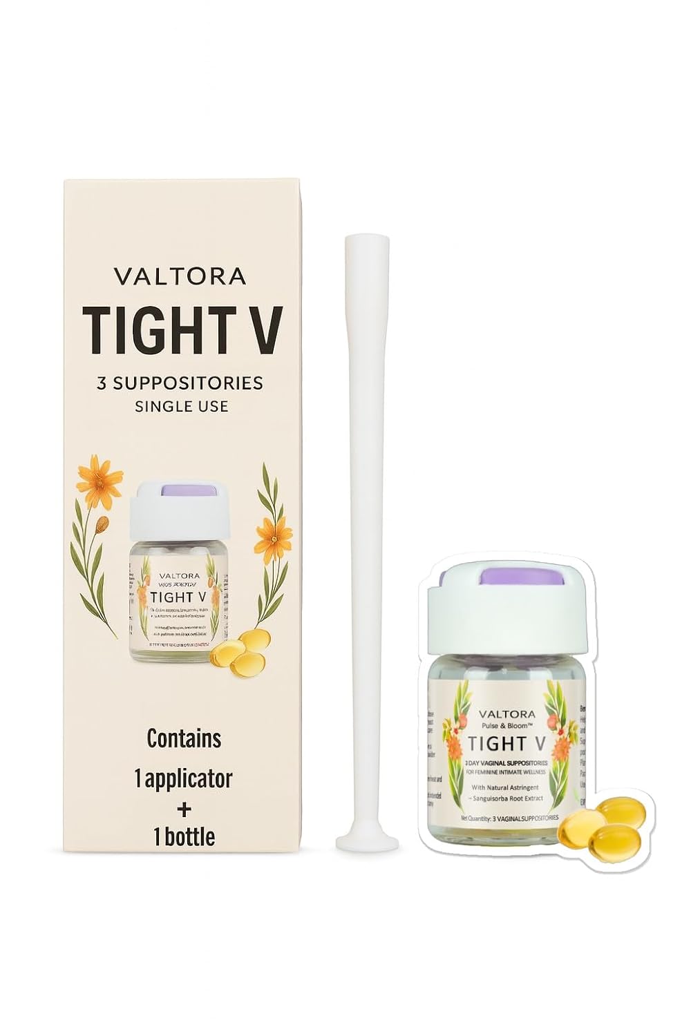 Tight V Plant-Based Feminine Wellness Suppositories, pH-Friendly Intimate Care, Refresh & Cleanse, 3-Day Support - Image 4