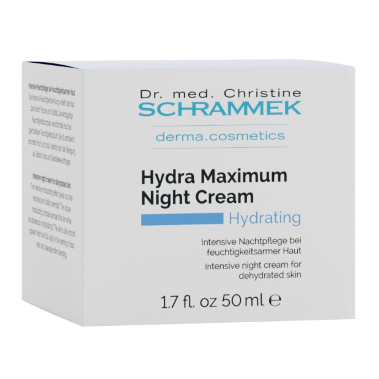 Hydra Maximum Night Cream (1.7 fl oz) - Intensive Night Cream for Dehydrated Skin - Provides Moisture Overnight - Hyaluronic Acid, Vitamin E - Face Moisturizer - Face Cream - Skin Care - Dr. Schrammek - Image 6