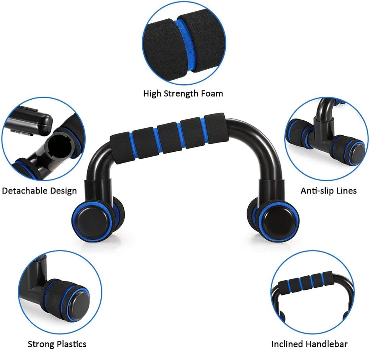 TOMSHOO AB Wheel Roller Kit with Push-Up Bar, Knee Mat, Jump Rope and Hand Gripper - Home Gym Workout for Men Women Core Strength & Abdominal Exercis - Image 6