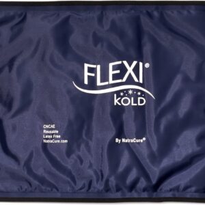FlexiKold Gel Ice Packs (Standard Large: 10.5" x 14.5") for Injuries Reusable, Back Pain Relief, Knee Wrap, After Surgery, Ice Pack for Knee, Shoulder - 6300-COLD by NatraCure