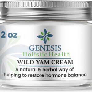 Genesis Wild Yam Root Cream for Women, Organic Plant-Based Balancing Cream for Comfort, Deep Hydration with Wild Yam Root, Chaste Tree Berry & Red Clover, Fast-Absorbing, Non-Greasy, 2 oz