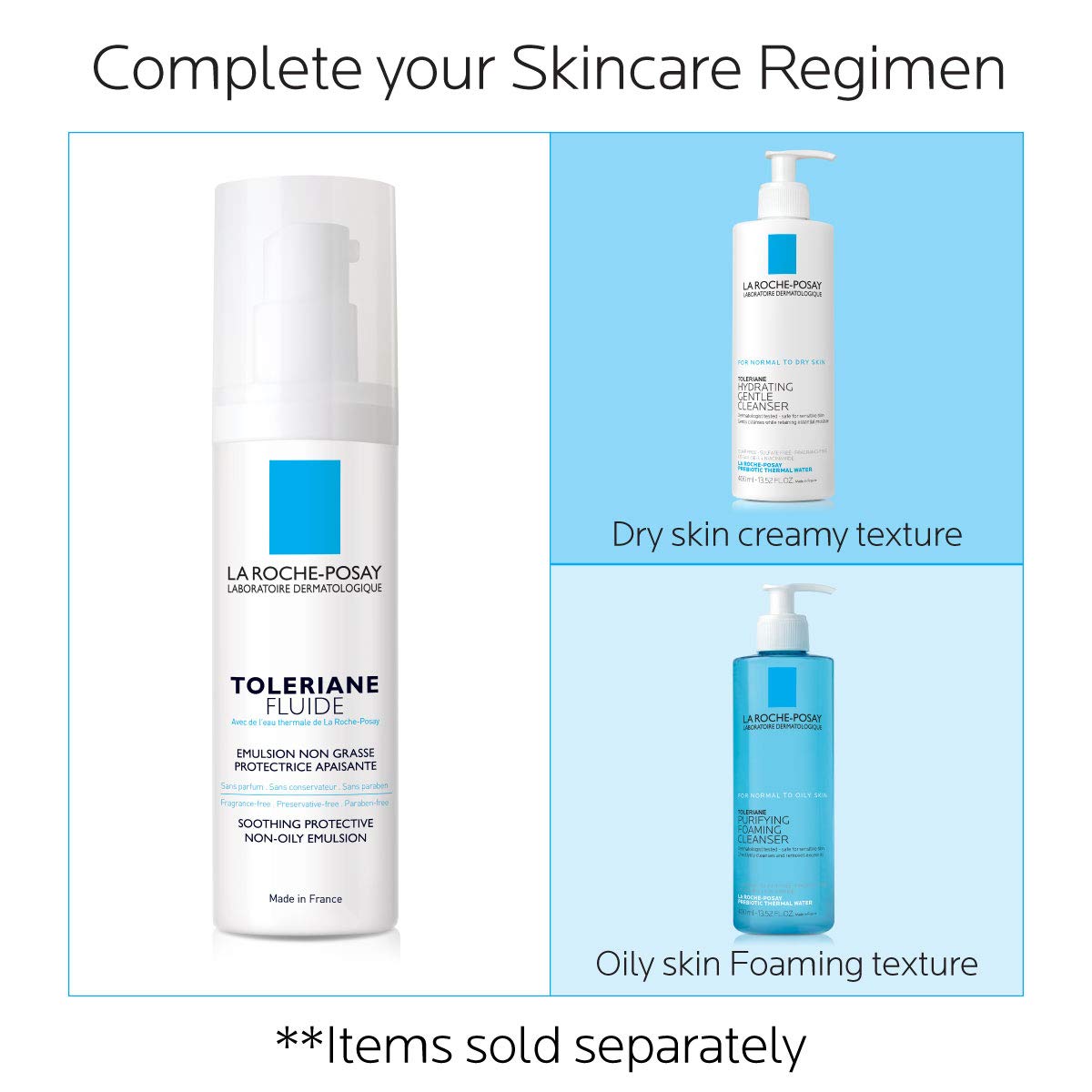 La Roche-Posay Toleriane Sensitive Fluide Protective Moisturizer, Lightweight Oil-Free Face Moisturizer, For Sensitive Skin - Image 7