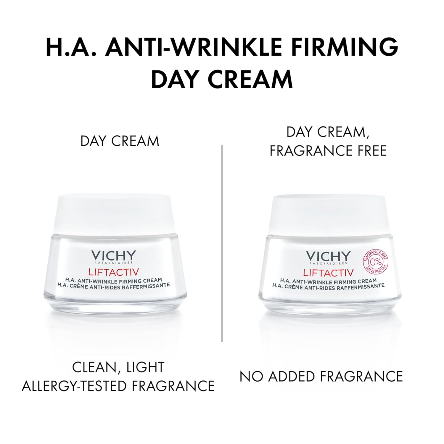 Vichy LiftActiv H.A. Anti-Wrinkle Firming Cream, Anti Aging Face Cream With Vitamin C & Hyaluronic Acid, Smoothing & Firming For Wrinkles, Visibly Plumps Skin & Improves Radiance - Image 2