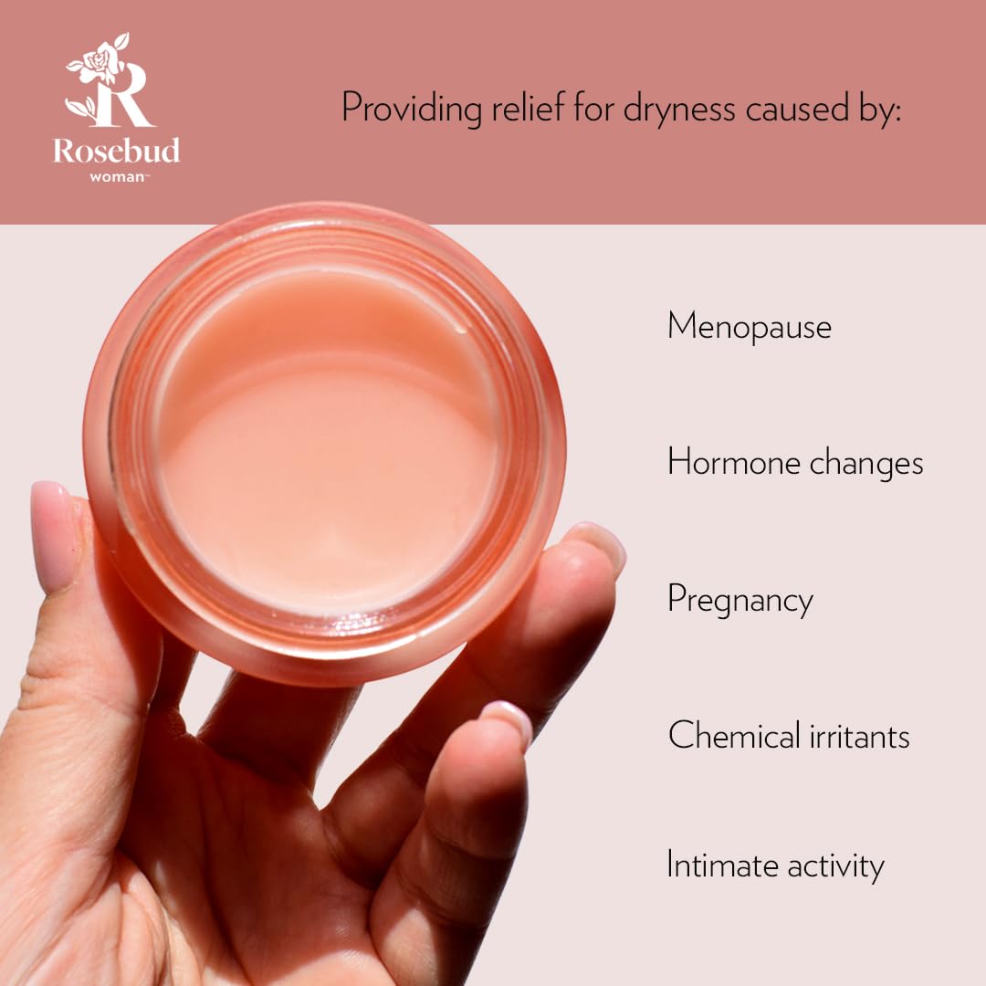 Rosebud Woman Honor Vaginal Moisturizer Balm – Natural Feminine Care for Dryness, Irritation & Itch Relief – Hormone-Free, Organic, OB/GYN-Approved Intimate Hydration (90-Day Supply) - Image 2