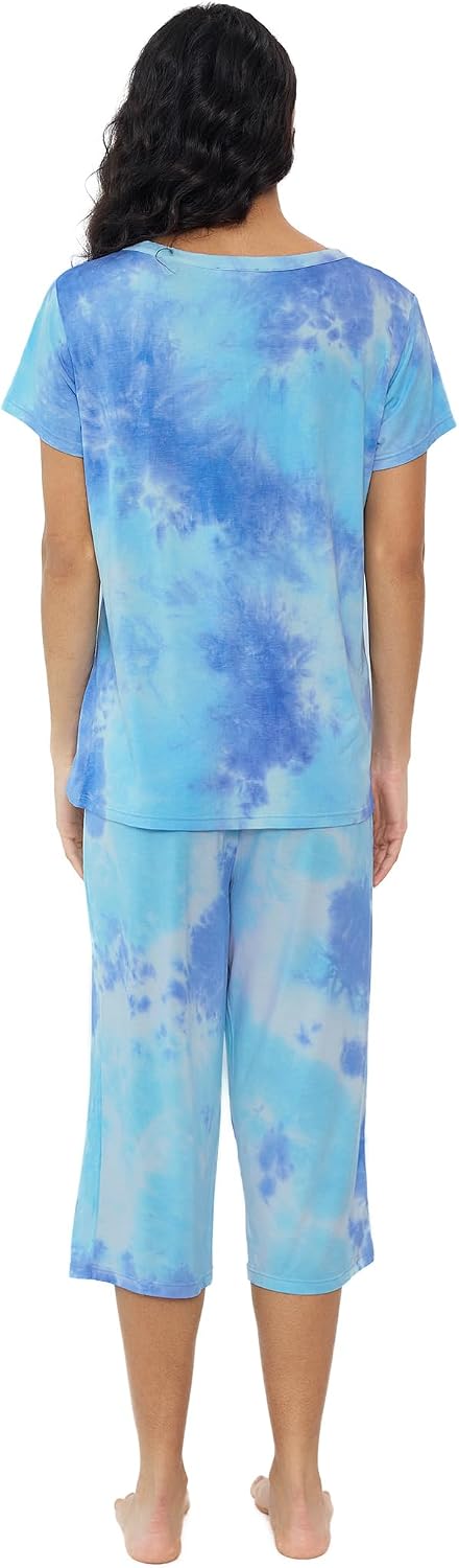Joyaria Cooling Pajamas Bamboo Viscose Lightweight PJs Set Women Wicking Sleepwear for Night Sweat S-XXL - Image 7