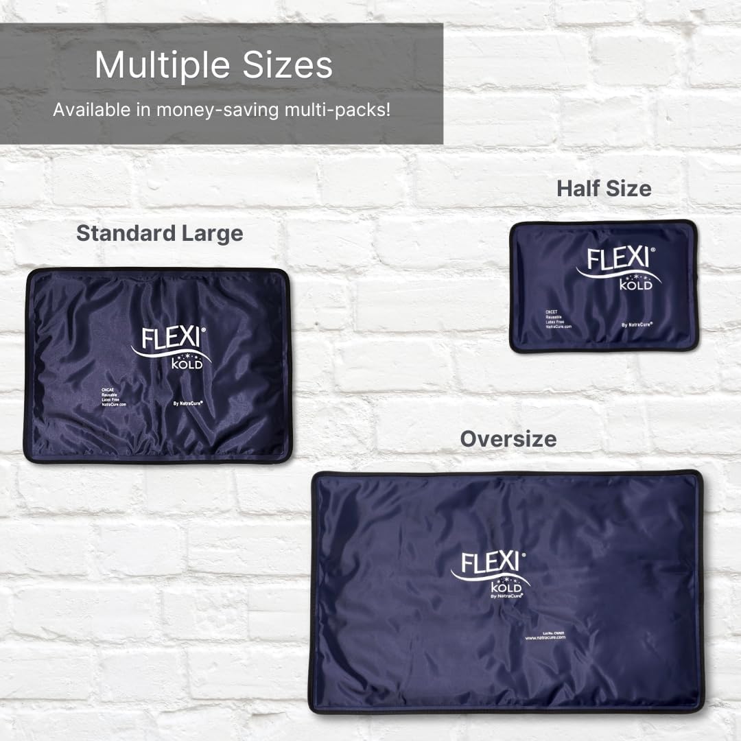 FlexiKold Gel Ice Packs (Standard Large: 10.5" x 14.5") for Injuries Reusable, Back Pain Relief, Knee Wrap, After Surgery, Ice Pack for Knee, Shoulder - 6300-COLD by NatraCure - Image 8