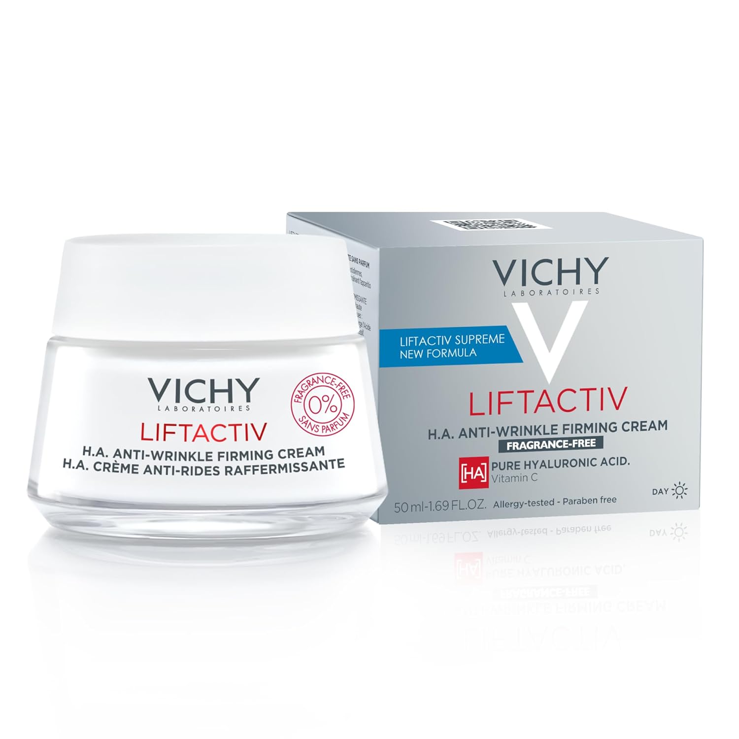 Vichy LiftActiv H.A. Anti-Wrinkle Firming Cream, Anti Aging Face Cream With Vitamin C & Hyaluronic Acid, Smoothing & Firming For Wrinkles, Visibly Plumps Skin & Improves Radiance - Image 8