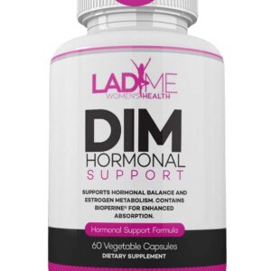 DIM Supplement for Women 150mg - Hormone Balance Support Complex by LadyMe (60 Capsules)