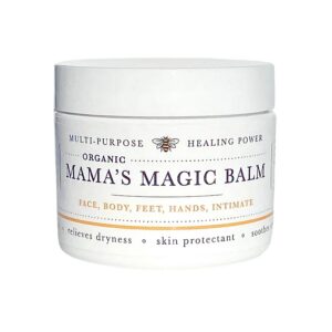 Mama's Magic Balm Organic Intensive Healing Balm 2 oz | Immediate Care Skin Rescue Therapy for Dry, Cracked or Irritated Skin | Use on Face, Body, Feet, Hands & Privates | Dermatologist Recommended