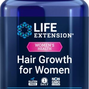 Life Extension Hair Growth for Women, Hair Growth Supplement, Fullness and Density, Ceramosides™, VI-SPO®, Non-GMO, 1-Daily, Gluten-Free, 30 softgels