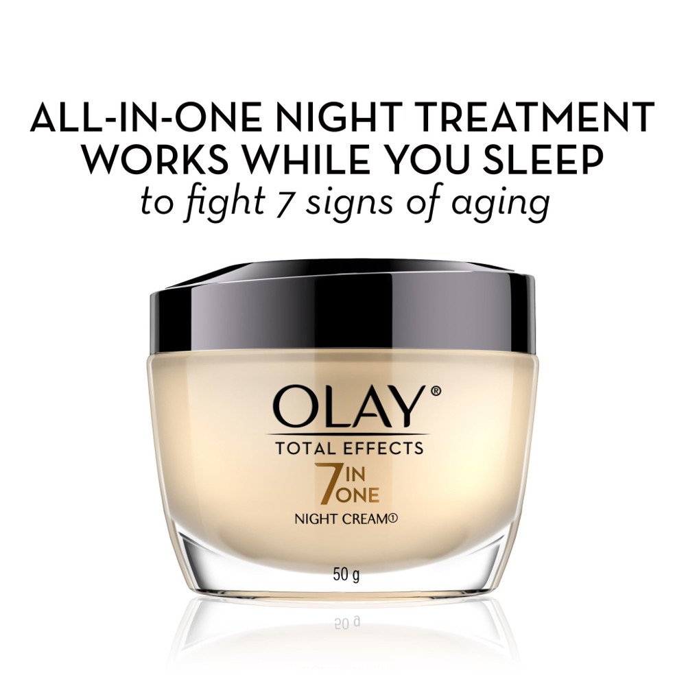 Olay Total Effects 7 in 1 Anti-Aging Face Moisturizer Night Cream with vitamin E, B3 and Pro B5, 1.7 oz - Image 3