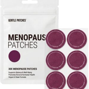 Menopause Relief Patches for Night Sweats & Hot Flashes - Natural Hormone Balance Support for Women - Herbal Perimenopause Patch with Black Cohosh & Red Clover - 30 Day Supply
