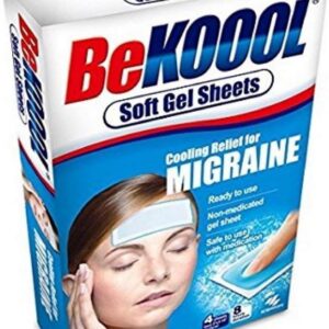 Be Koool Cooling Relief For Migraine Soft Gel Sheets 4 Each (Pack of 9)