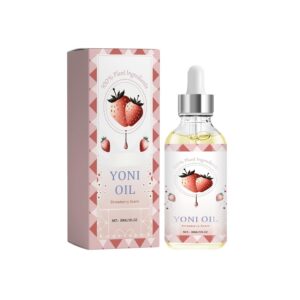 Women Body Oil - Natural Odor Relief & Itching Solution with Vitamin E, Strawberry Extract - pH Balancing Feminine Oil, Moisturizing & Soothing Vaginal Health