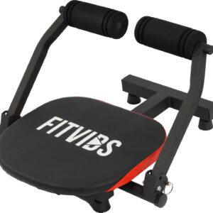 Fitvids Ab Crunch Total Body Workout with Resistance Bands, Instruction DVD and Exercise Guide Chart