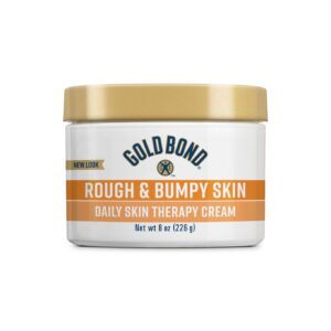 Gold Bond Rough & Bumpy Daily Skin Therapy Cream, 8 oz Cream With 7 Moisturizers & 3 Vitamins