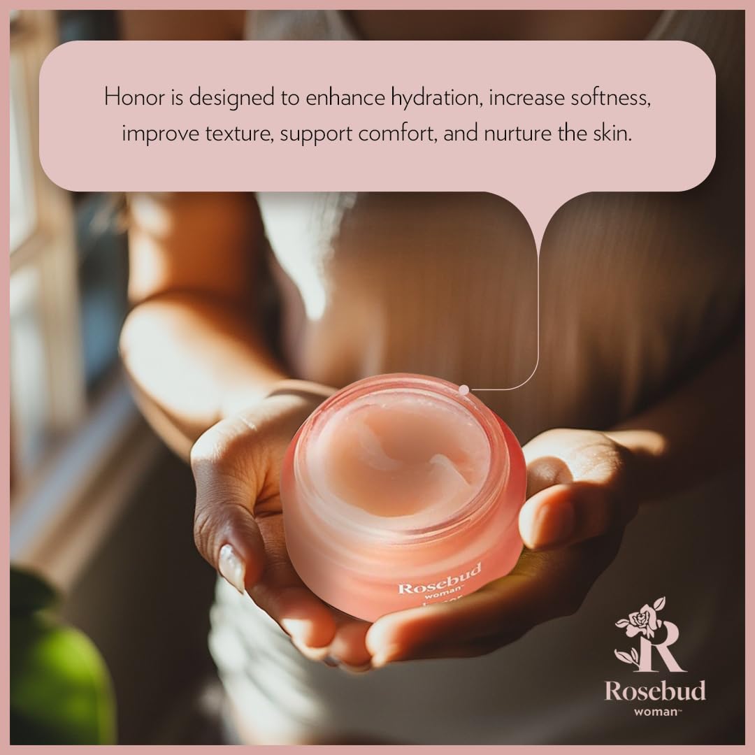 Rosebud Woman Honor Vaginal Moisturizer Balm – Natural Feminine Care for Dryness, Irritation & Itch Relief – Hormone-Free, Organic, OB/GYN-Approved Intimate Hydration (90-Day Supply) - Image 7