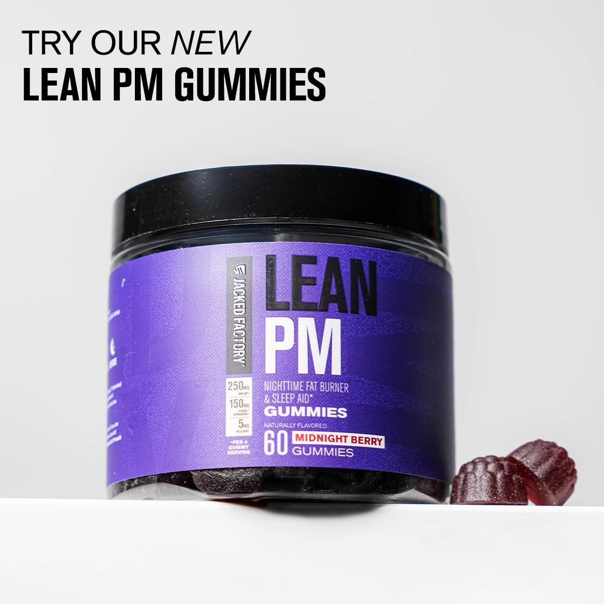 Jacked Factory Lean PM Night Time Fat Burner, Sleep Aid Supplement, & Appetite Suppressant for Men and Women - 60 Stimulant-Free Veggie Weight Loss Diet Pills - Image 2