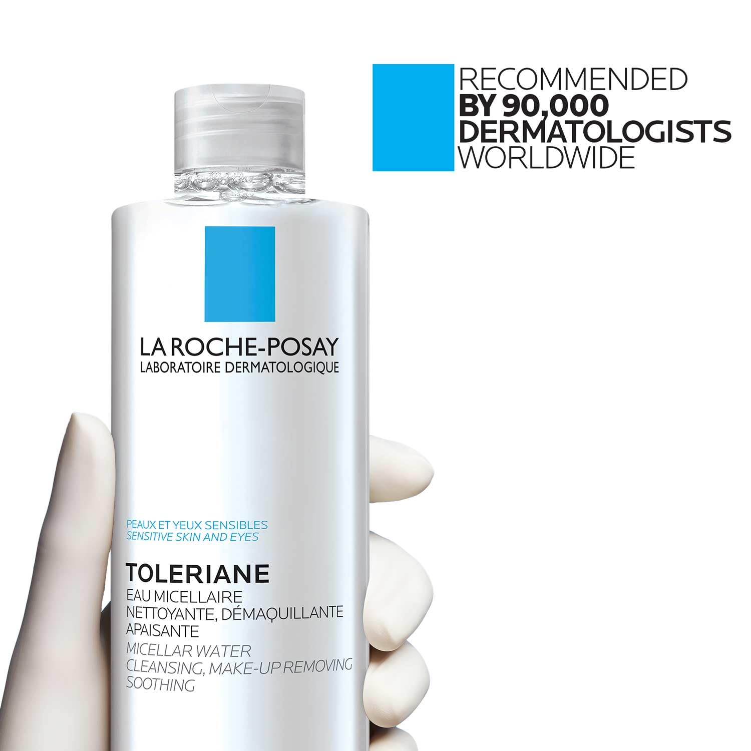 La Roche-Posay Micellar Cleansing Water for Sensitive Skin, Micellar Water Makeup Remover, Cleanses and Hydrates Skin, Gentle Face Toner, Oil Free - Image 6
