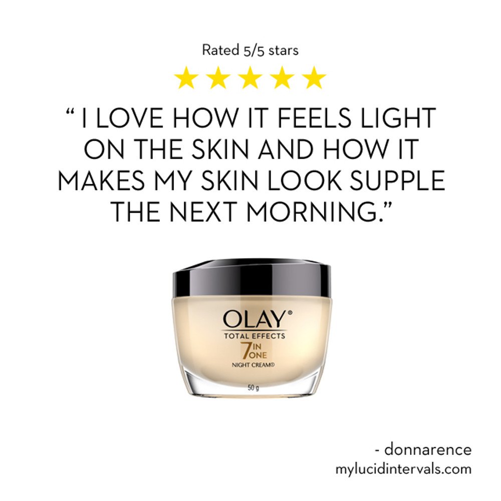 Olay Total Effects 7 in 1 Anti-Aging Face Moisturizer Night Cream with vitamin E, B3 and Pro B5, 1.7 oz - Image 8