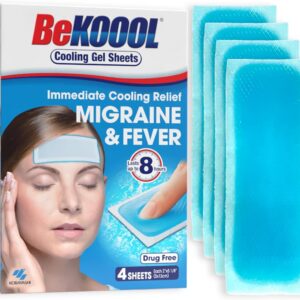 BeKOOOL Migraine Gel Sheets - 4 Count