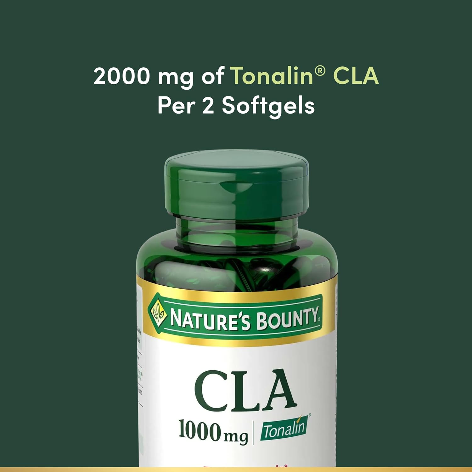 Nature's Bounty Tonalin Pills and Dietary Supplement, Diet and Body Support, 1000 mg, 50 Rapid Release Softgels - Image 3