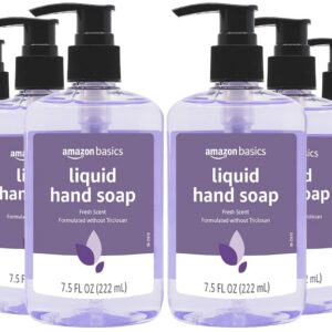 Amazon Basics Original Fresh Liquid Hand Soap with Moisturizers, 7.5 Fl Oz (Pack of 6)