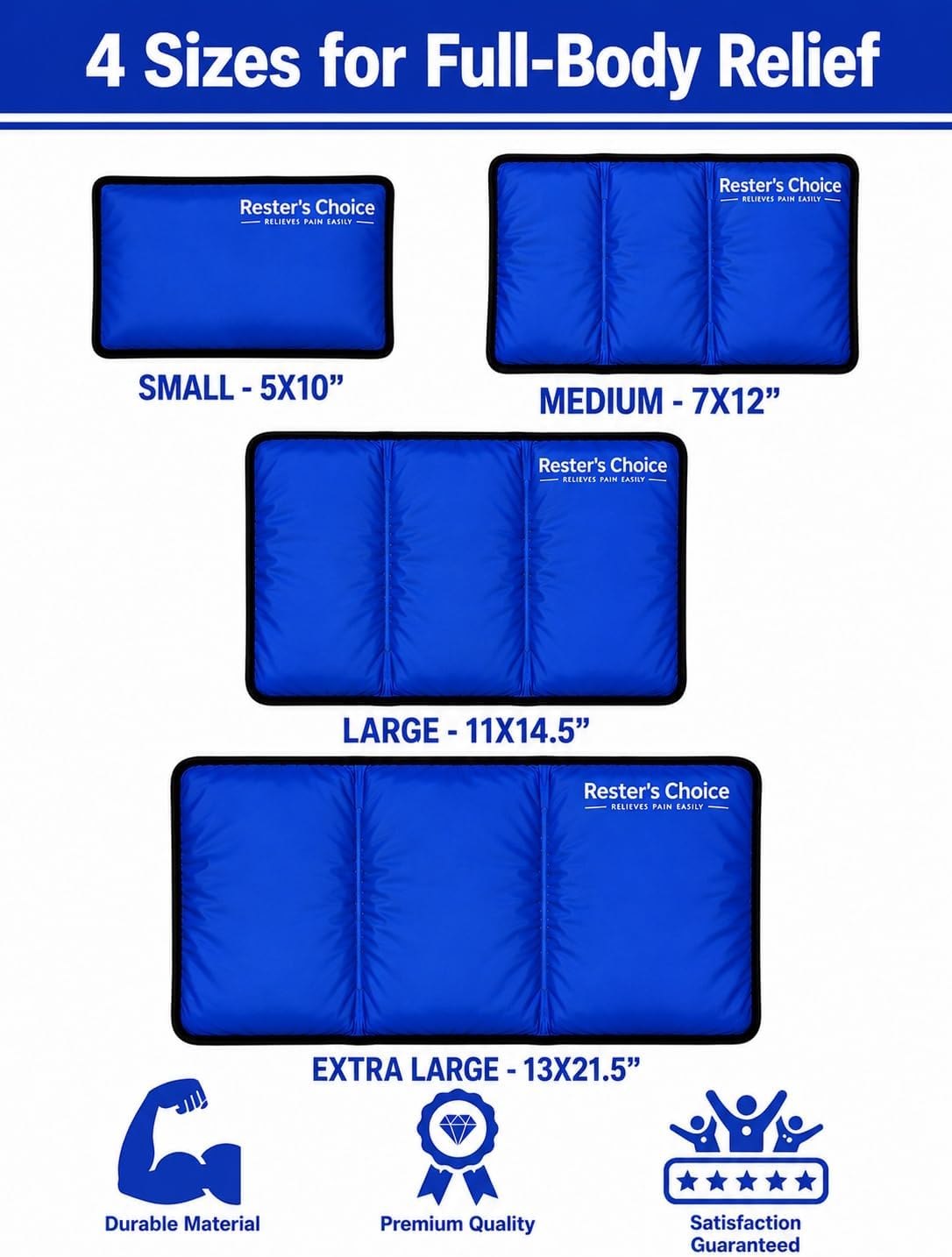Gel Soft Flexible Ice Pack for Injuries Reusable - (Large: 11"x14.5") for Hip, Shoulder, Knee, Back - Comfy Cold Pack Compress for Swelling, Bruises, Surgery - Image 9