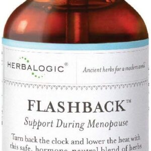 Herbalogic - Flashback Liquid Herb Drops - Natural Relief for Menopausal Hot Flashes, Night Sweats, Sleeplessness, Irritability & Mood Swings - 4 Fl. Oz.
