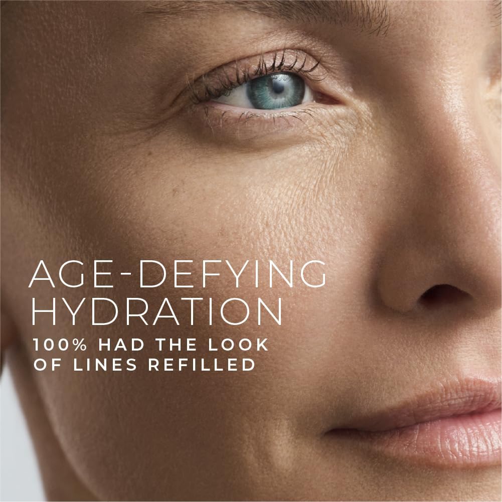 RoC Hydration+ Hyaluronic Acid Serum for Face, Hydrating, Plumping, Fragrance Free, Lightweight Formula with Collagen Proteins (1 Ounce) with Retinol Eye Cream Packette - Image 5