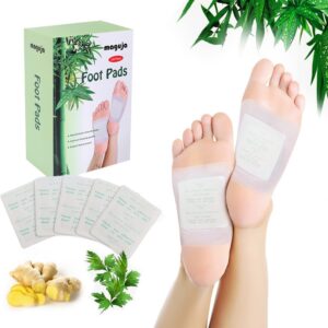 100PCS Natural Bamboo Vinegar Foot Pads Foot and Body Care | Deep Cleansing Foot Paches for Stress Relief, Better Sleep Suitable for Travel or Home Use