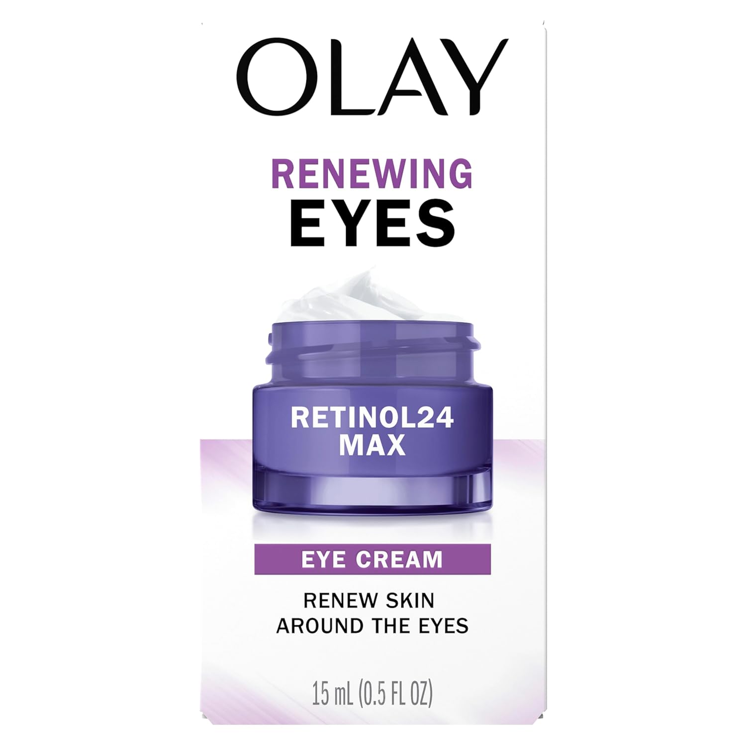 Olay Retinol 24 MAX Night Eye Cream, Fragrance Free Anti Aging Eye Cream for Fine Lines and Wrinkles, Hydrating Retinol Night Eye Treatment, Lightweight Moisturizing Eye Cream, 0.5 oz - Image 10