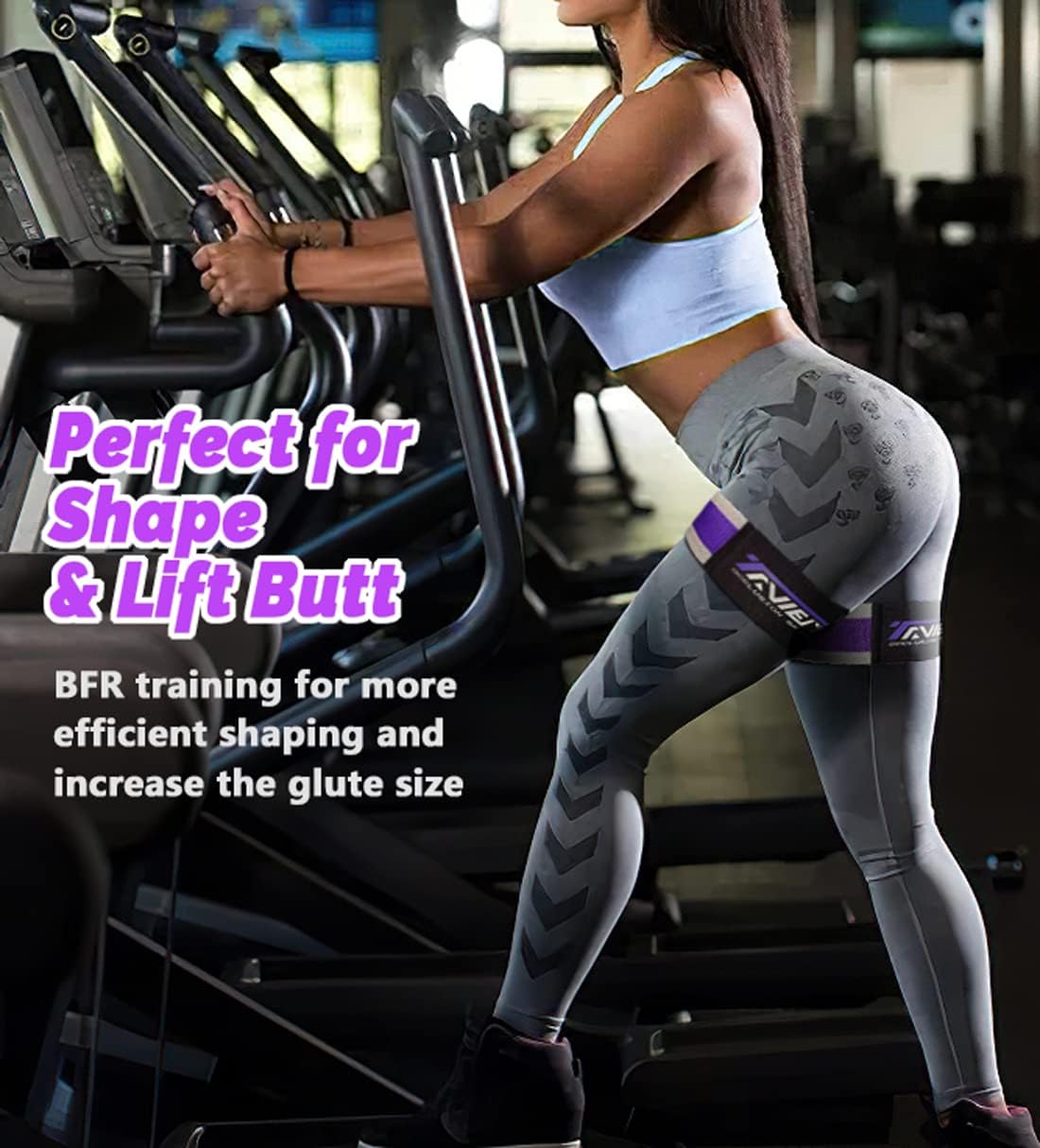 Occlusion Bands for Women Glutes & Hip Building, Blood Flow Restriction Bands BFR Bundle Booty Bands, Best Fabric Resistance Bands for Exercising Your Butt, Squat, Thigh, Fitness - Image 3