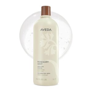 Aveda Rosemary Mint Purifying Shampoo | Clarifying Shampoo | Gently Removes Buildup, Adds Shine | For Normal to Oily Hair, Fine to Medium Hair Types | Invigorating Aroma| 97% Naturally Derived