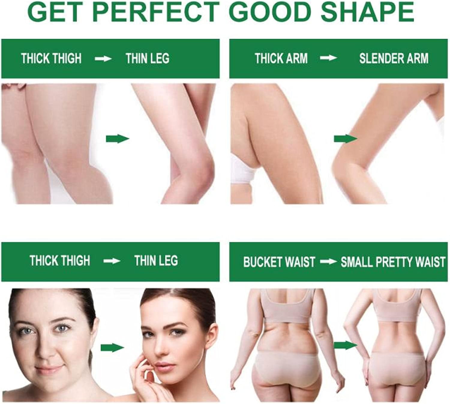 Slimming Cream, Navel Arm Leg Belly Ginger Fat Burning Cream, Weight Loss Skin Firming Moisturizing Massage Gel for Cellulite, Soothing, Relaxing, Tightening & Slimming (50g) - Image 7