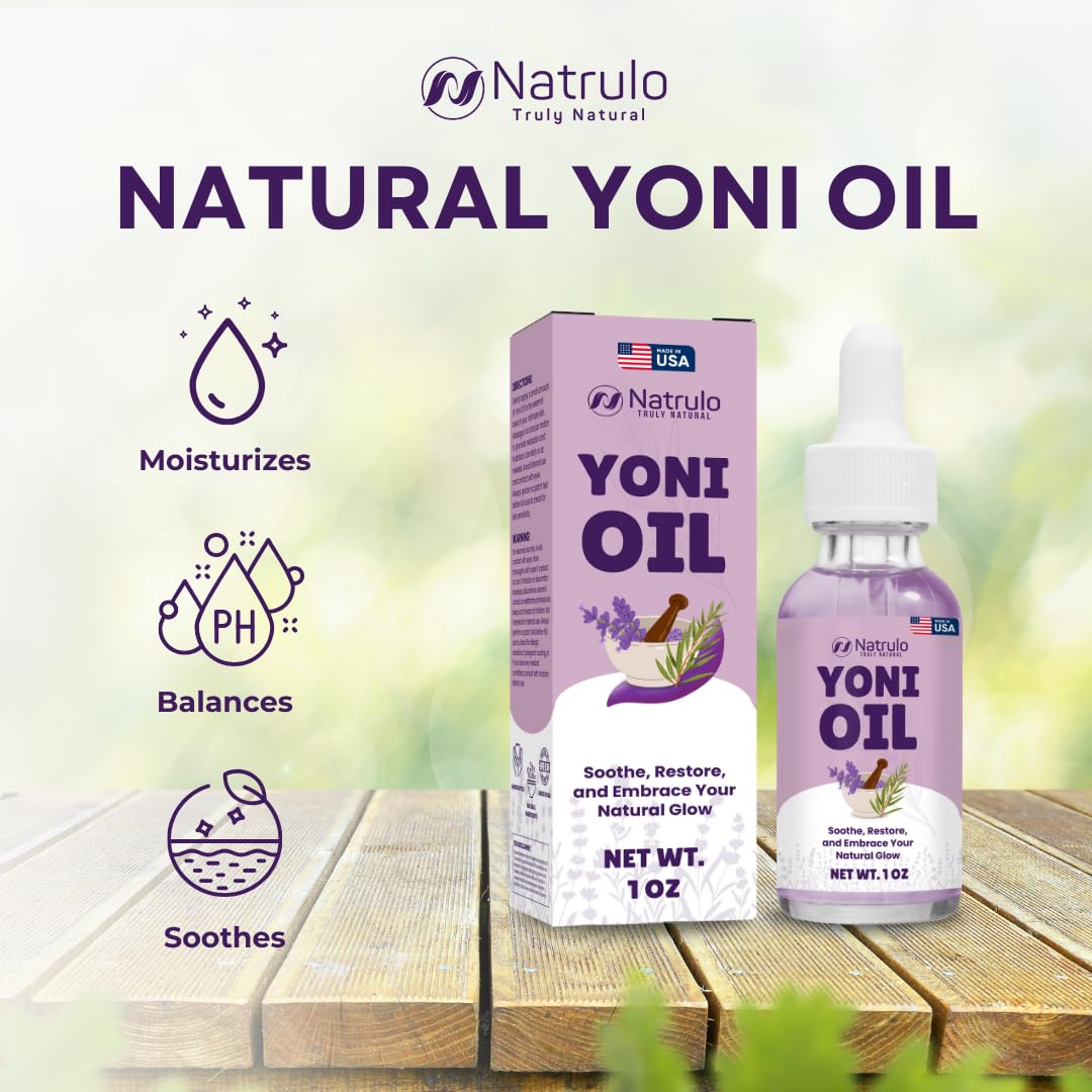 Yoni Oil – Natural Feminine Oil for Women, Odor Control, Dark Spots, Ingrown Hairs & Skin Brightening – pH Balanced, Moisturizing, Herbal Serum with Essential Oils – Intimate Vaginal Care, Made in USA - Image 2
